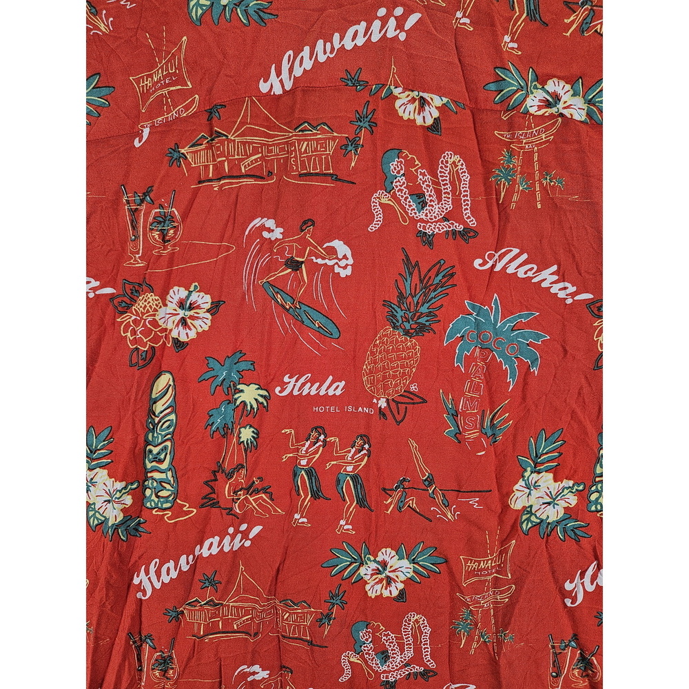 Topman Hawaiian Shirt Vibrant All-over Hawaii Tropical Print Men's Size XS - Picture 9 of 10
